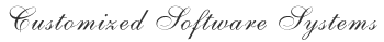 Customized Software Systems
