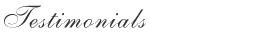 Testimonials